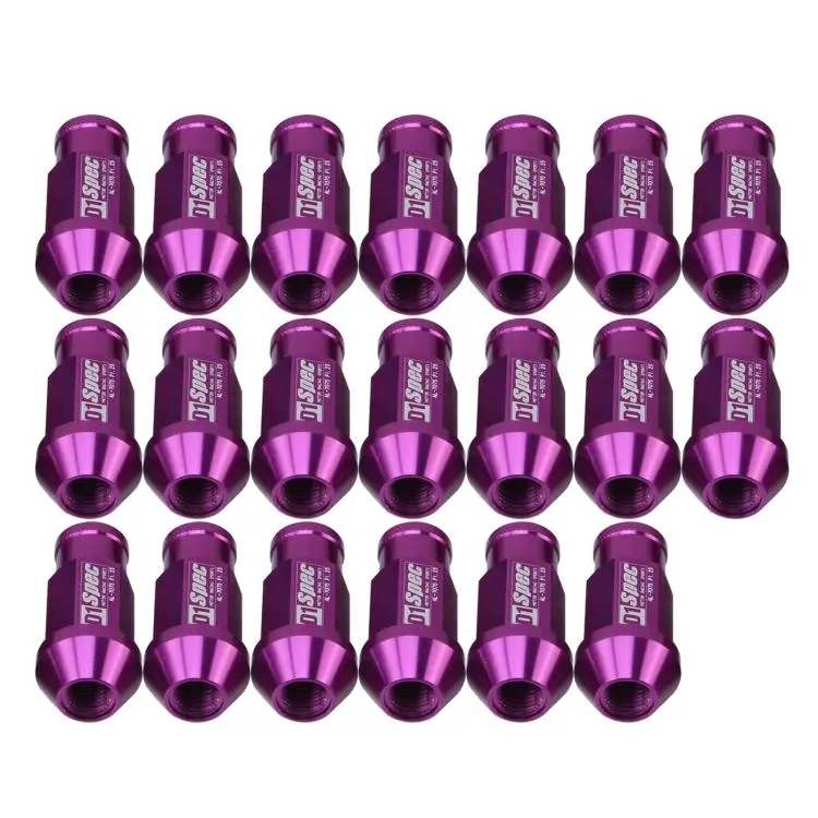 D1SPEC 20pcs /Set M12 X 1.5 Racing Wheel Nut(Purple)