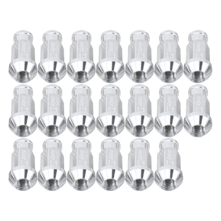 D1SPEC 20pcs /Set M12 X 1.5 Racing Wheel Nut(Silver)
