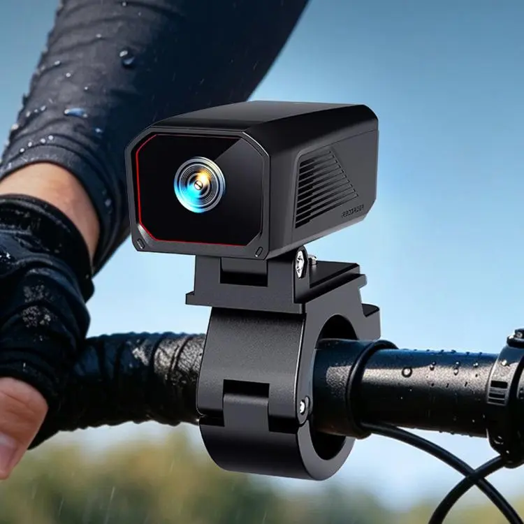 D8 Motorcycle Dash Cam IPX5 Waterproof Bicycle 2K Camera With WiFi App Control(Black)