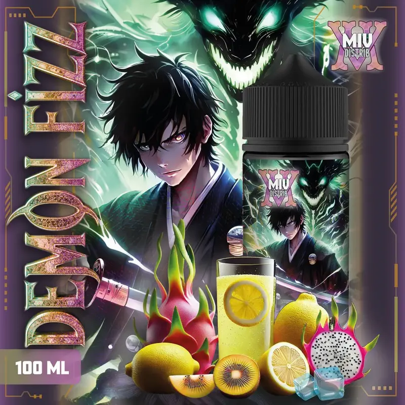 Demon Fizz 100ml MIV by Made in Vape - Pitaya, Kiwi Jaune & Citron Pétillant