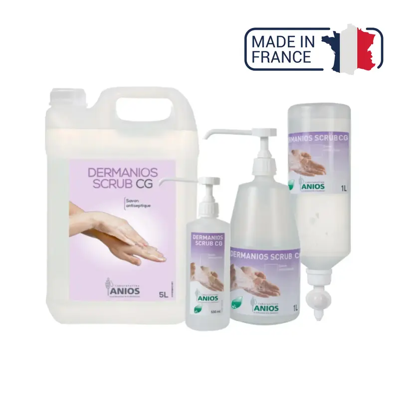 Dermanios Scrub CG savon antiseptique - Différentes tailles - Anios