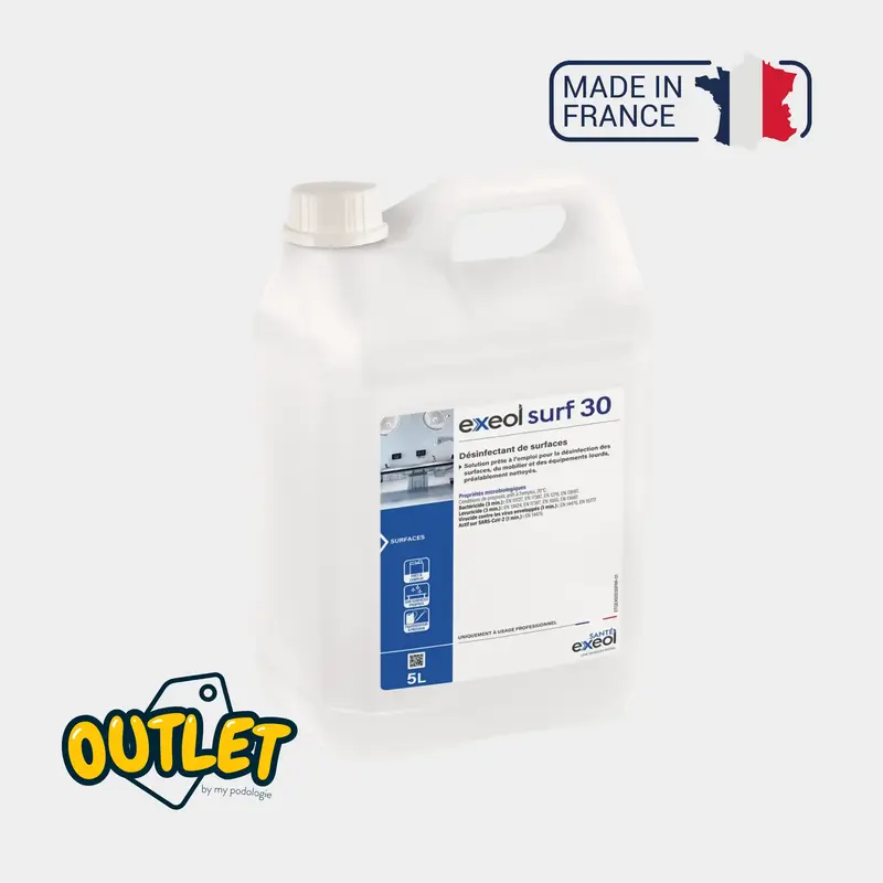 Désinfectant des surfaces - Exeol surf 30 - Sodel // Date courte