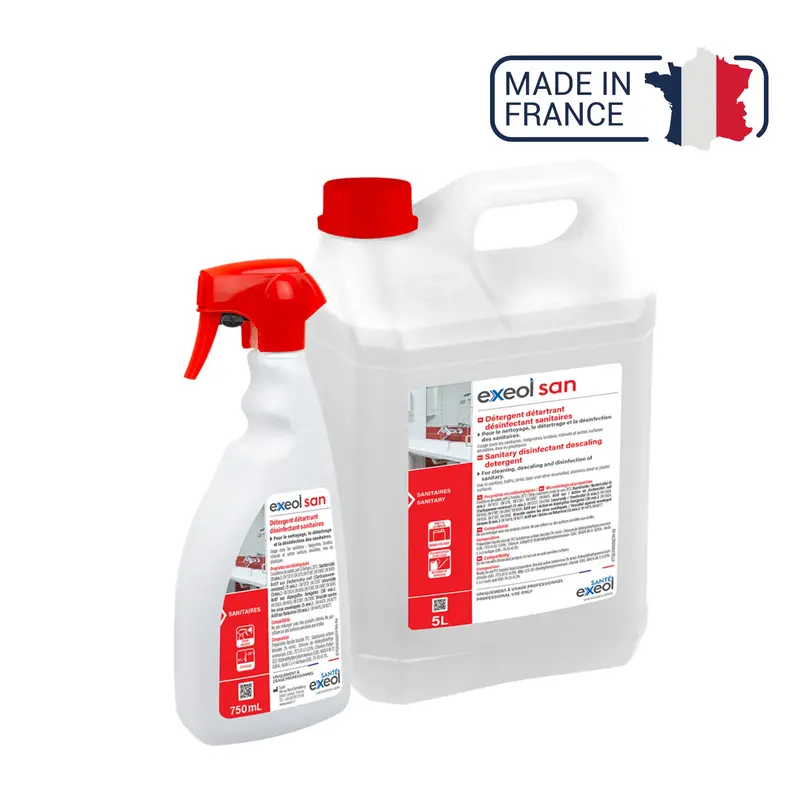 Détartrant désinfectant sanitaires - Exeol San - Sodel
