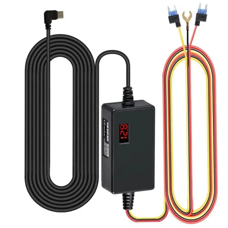 Digital Display Type-C 12V/24V to 5V 3A 3-Wire Adjustable Hardwire Kit for Car Chargers, Specification