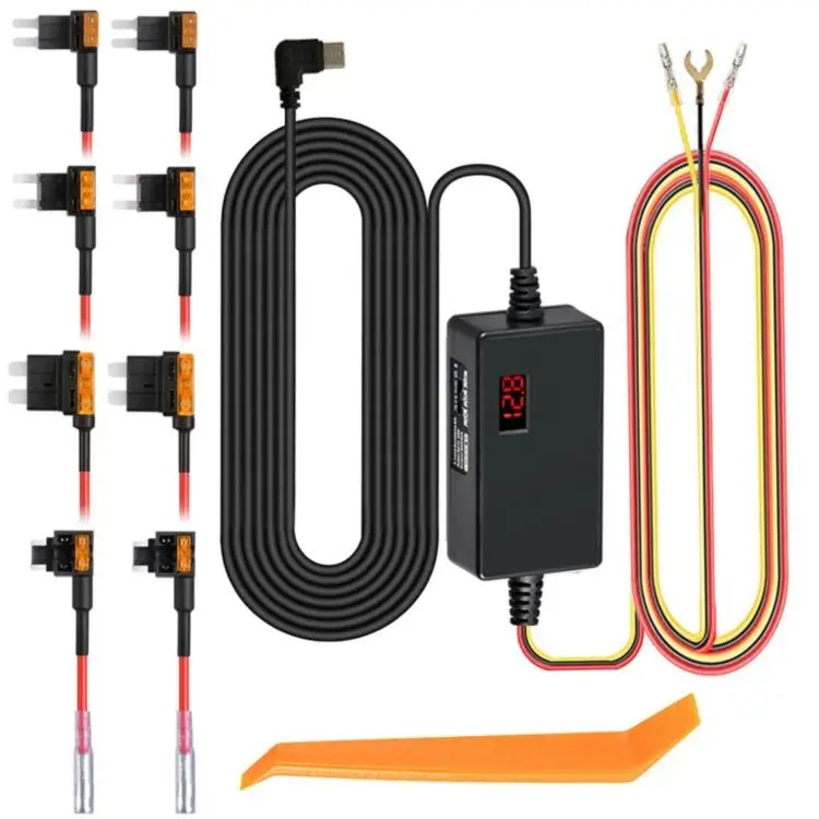 Digital Display Type-C 12V/24V to 5V 3A 3-Wire Adjustable Hardwire Kit for Car Chargers, Specification