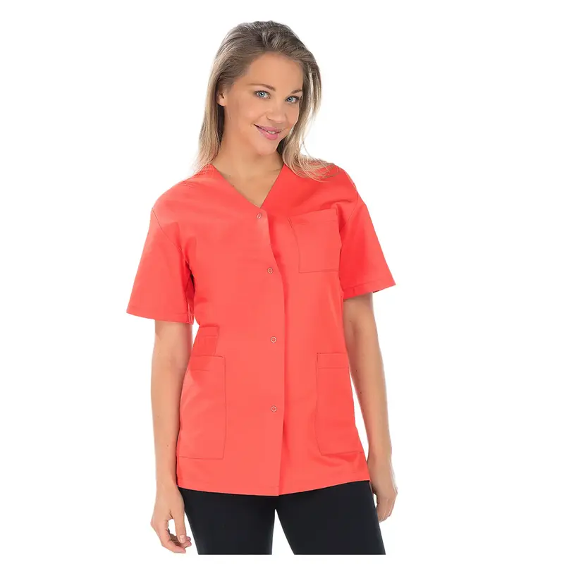 Dora - Blouse - Manches courtes - Col V - Femme - 75 cm