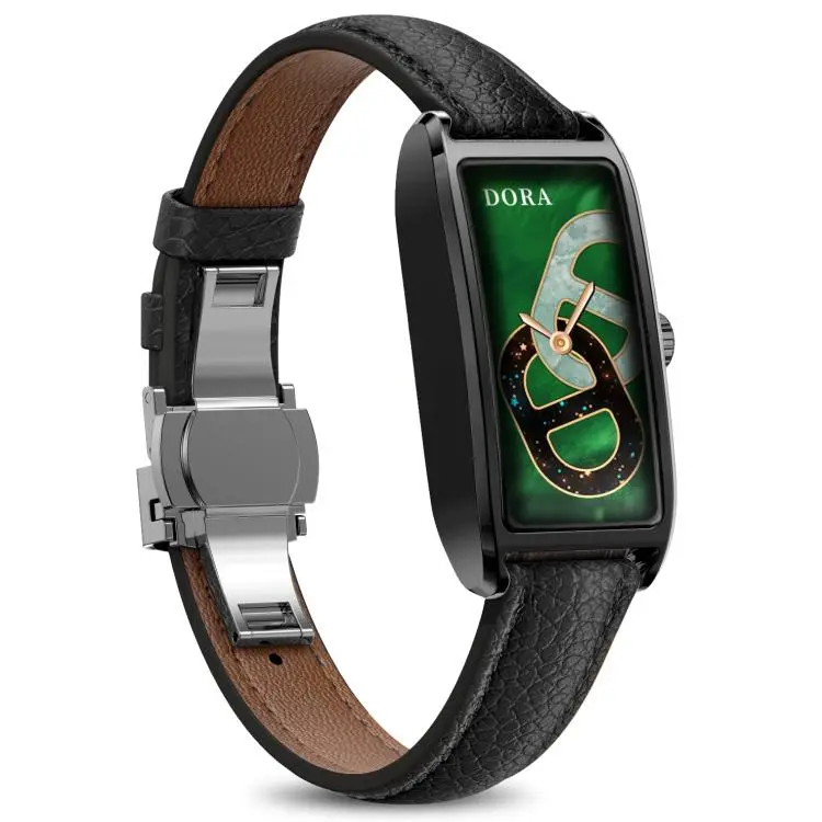 Dora T 1.13 inch AMOLED Screen IP68 Waterproof Lady Smart Watch, Supports Health Monitoring(Black)