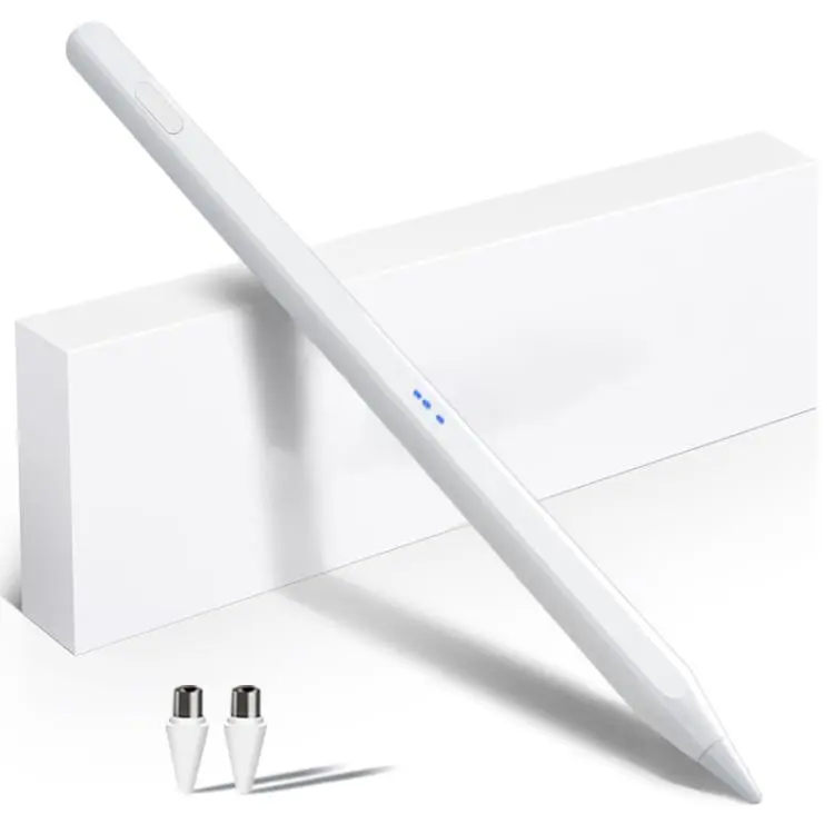 DP01 Type-C Rechargeable Magnetic Stylus with 2 Replacement Nibs(White)