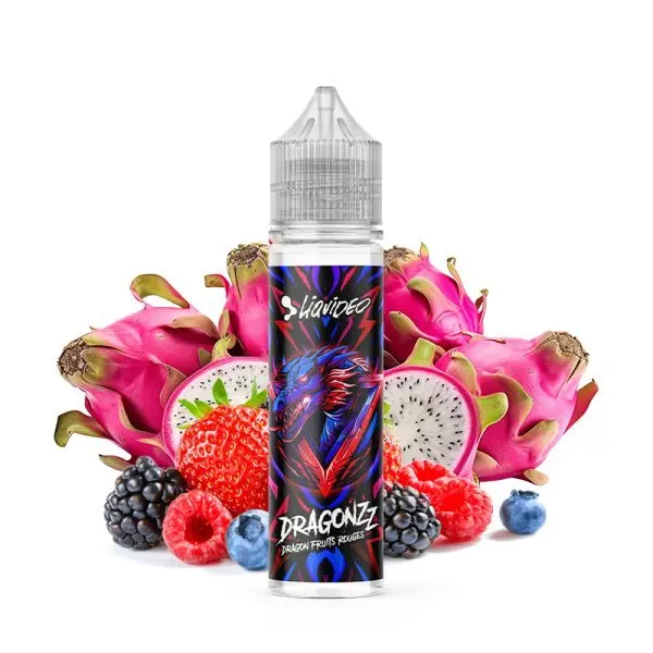 Dragon Fruits Rouges 50ml Dragonzz - Liquideo - Pitaya Fruits Rouges 0mg