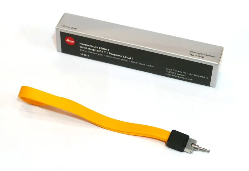 Dragonne Leica silicone jaune pour Leica T