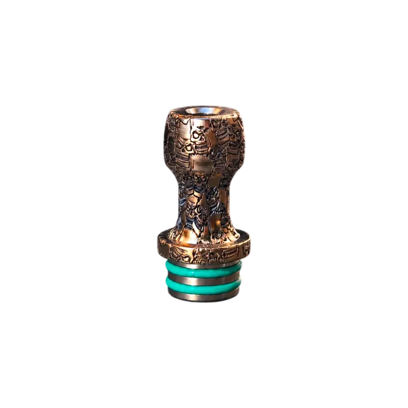 Drip Tip 510 FORMA NOVA - ANTIQUE BRONZE BART SKULLS #12