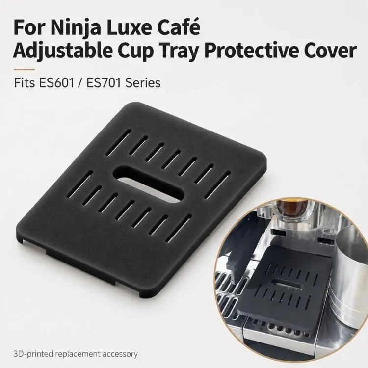 Drip Tray Protective Cover For Ninja Luxe Cafe Premier Series ES601 ES701 Cup Holder Protector(Black)