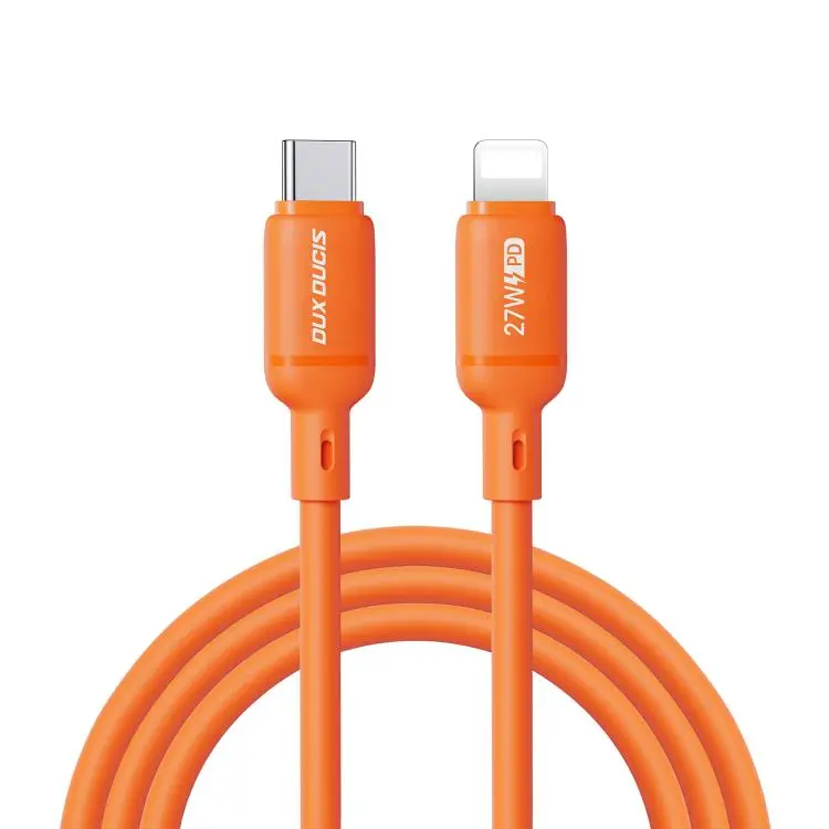 DUX DUCIS SILI Series 27W Type-C to 8 Pin Silicone Data Cable, Length