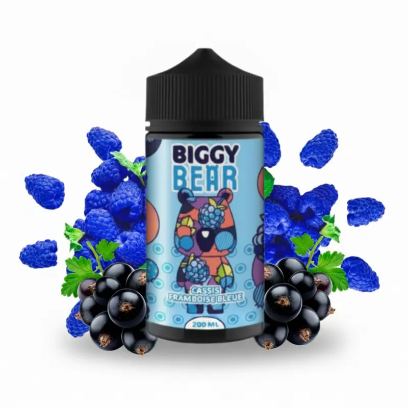 E-liquide Cassis Framboise Bleue 200ml - Biggy Bear