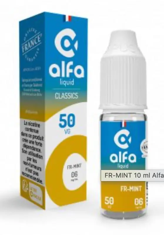 E-liquide FR-MINT Alfaliquid – tabac blond menthol – 10 mL