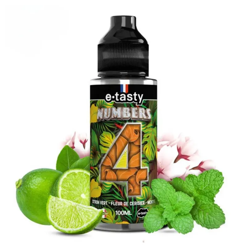 E-liquide Quatre 100/120ml – Numbers – E.Tasty