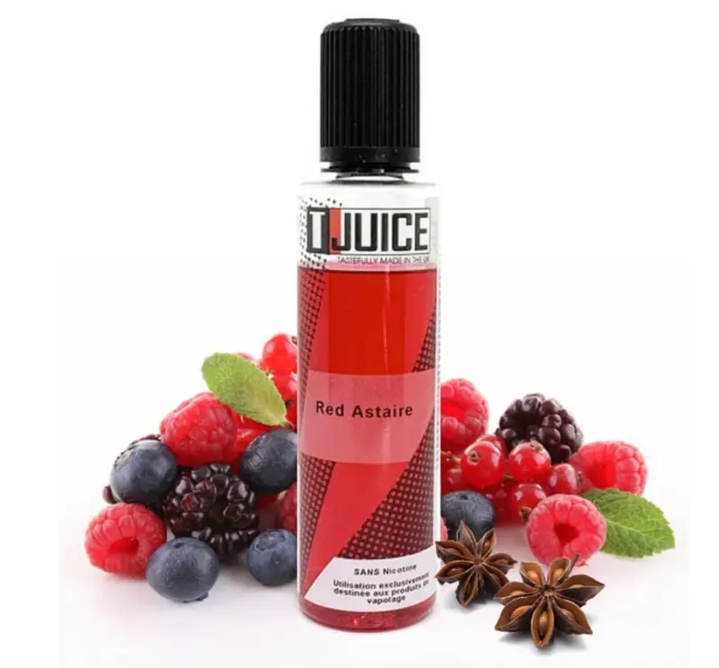 E-liquide Red Astaire TJUICE – fruits rouges raisin anis – 50 mL