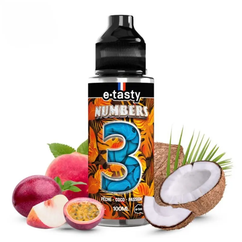 E-liquide Trois 100/120ml – Numbers – E.Tasty