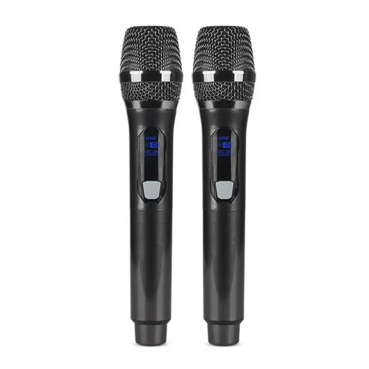 E1 UHF 1 to 2 Rechargeable Wireless Microphone(Grey)