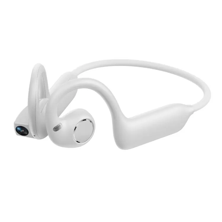 E12 Smart AI Headphones with 8MP HD Camera, Video Recording, Al Smart Voice Assistant(White)