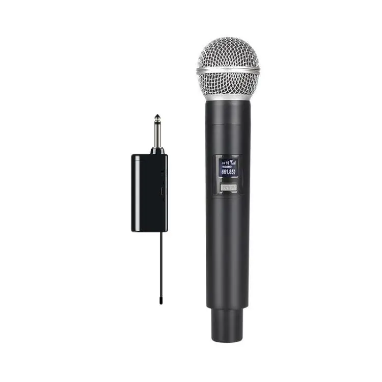 E5 2 in 1 Handheld UHF Wireless Microphone(Black Grey)