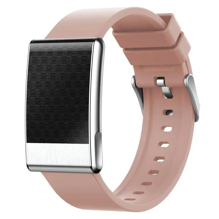 E900 Screenless BT Smart Bracelet Silicone Strap, Support ECG Heart Health Analysis / Health Monitoring(Pink)