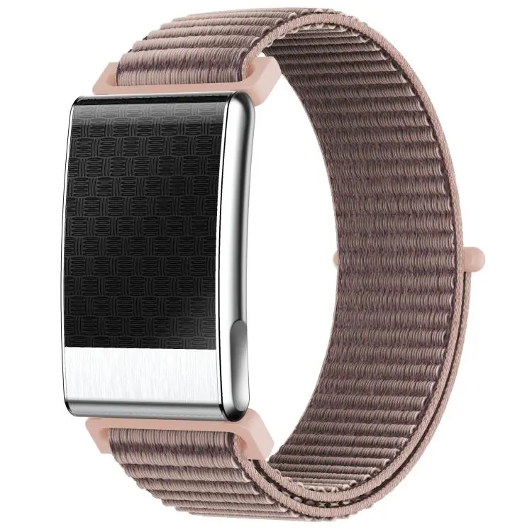 E900 Screenless BT Smart Bracelet Woven Strap, Support ECG Heart Health Analysis / Health Monitoring(Pink)