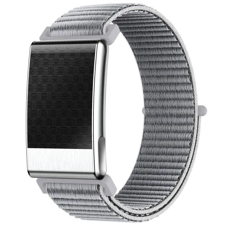 E900 Screenless BT Smart Bracelet Woven Strap, Support ECG Heart Health Analysis / Health Monitoring(Silver)