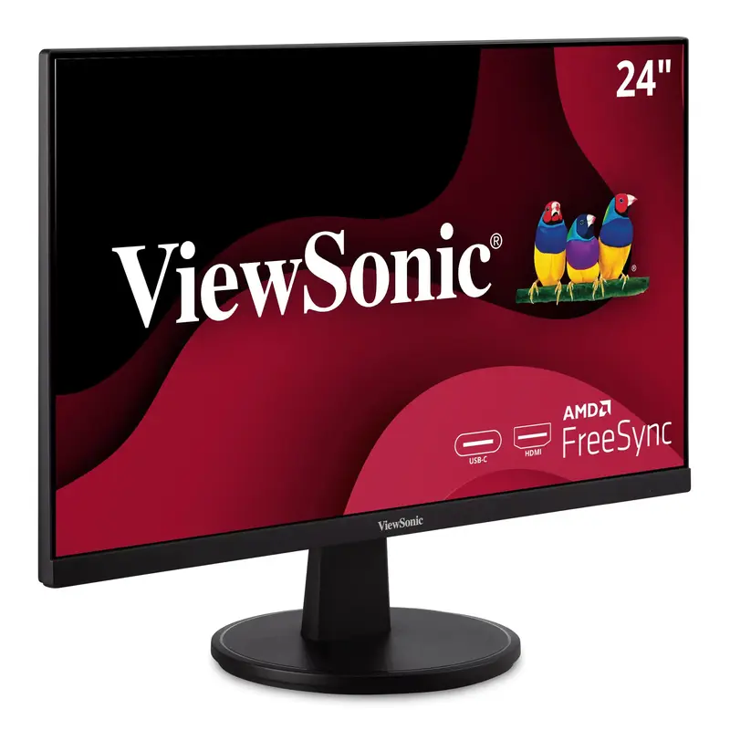 Ecran Viewsonic USB C 24 Pouces Full HD 1080p avec Bordures Ultra-Fines