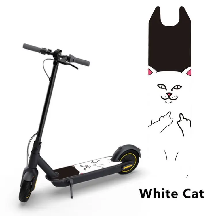 Electric Scooter Pedal Anti-slip Decorative Sticker for Ninebot MAX G30 / G30D(White Cat)