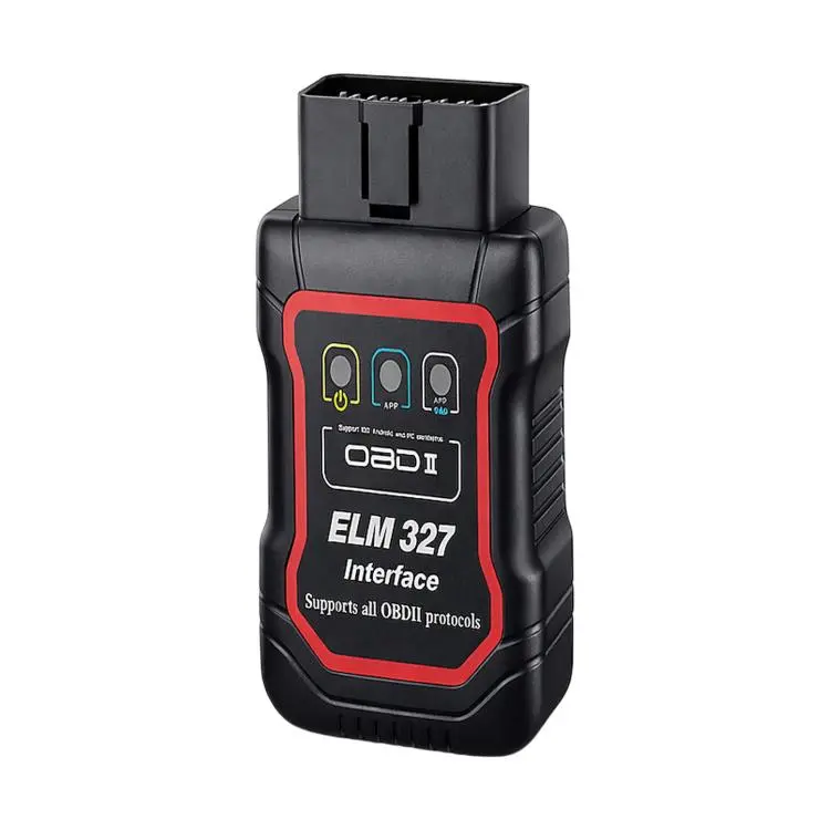 ELM 327 OBD2 Car Fault Diagnostic Tool Bluetooth Wireless Auto Code Reader Adapter(Black)