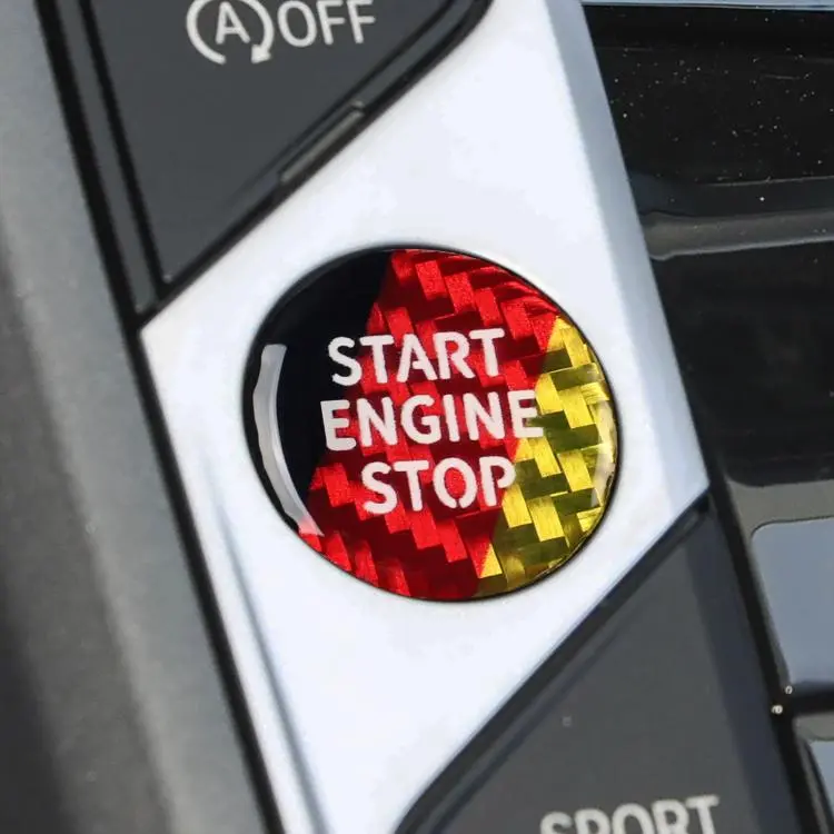 Engine Start Key Push Button Sticker For BMW G Chassis Models, Color