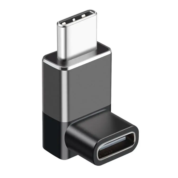 ENKAY ENK-AT132 USB C 90 Degree Adapter 40Gbps USB4 For Thunderbolt 4 / 3 Extension Converter(Grey)