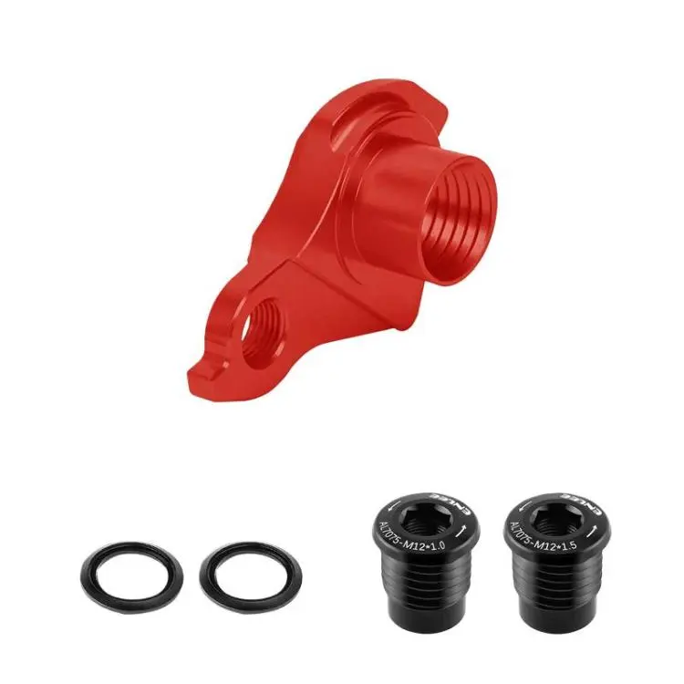 ENLEE EL-CNC3 UDH Bike Derailleur Hanger Thru-Axle Rear Derailleur Mount(Red)