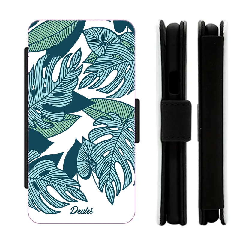 Etui Blue leaves