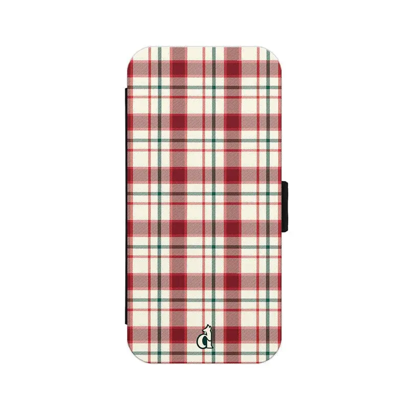 Etui Carreaux Écossais Beige