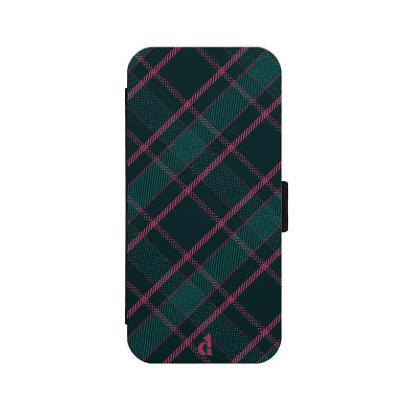 Etui Carreaux Écossais Vert