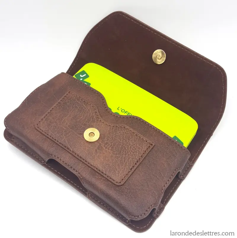 Etui ceinture cuir horizontal