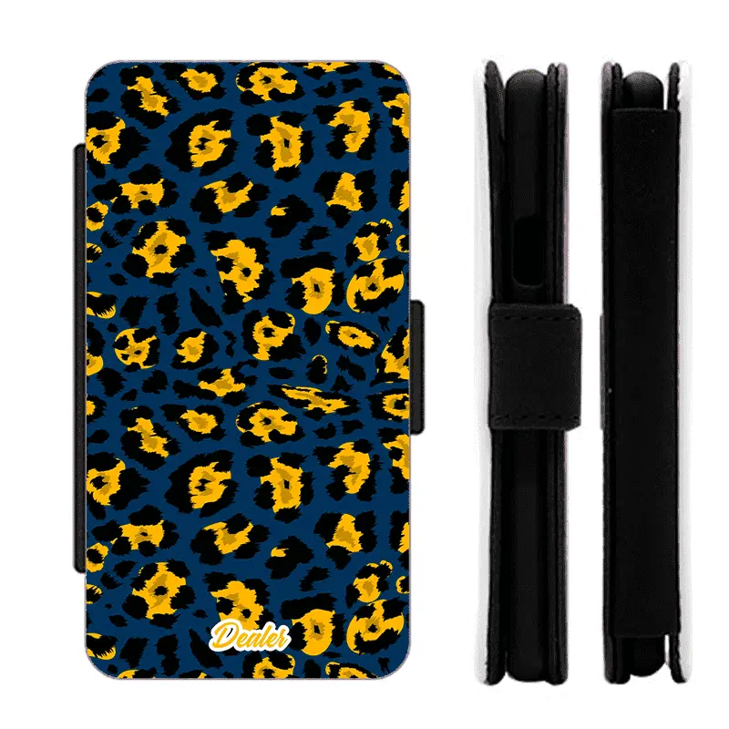 Etui Leopard bleu