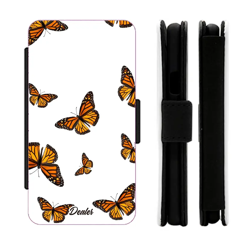 Etui papillons Orange