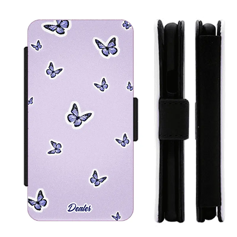 Etui papillons violetta