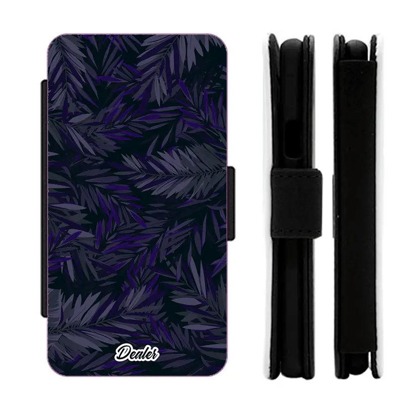 Etui Violet Leaves