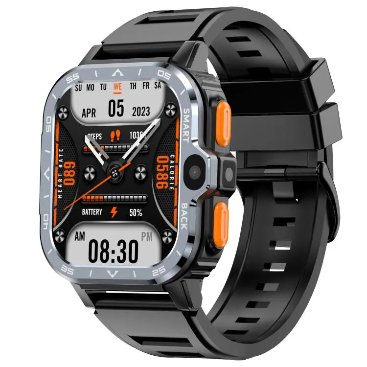 Eurasian African Versions 4G SIM Card Slot Rugged Sports Smartwatch With Google Play Store, Color