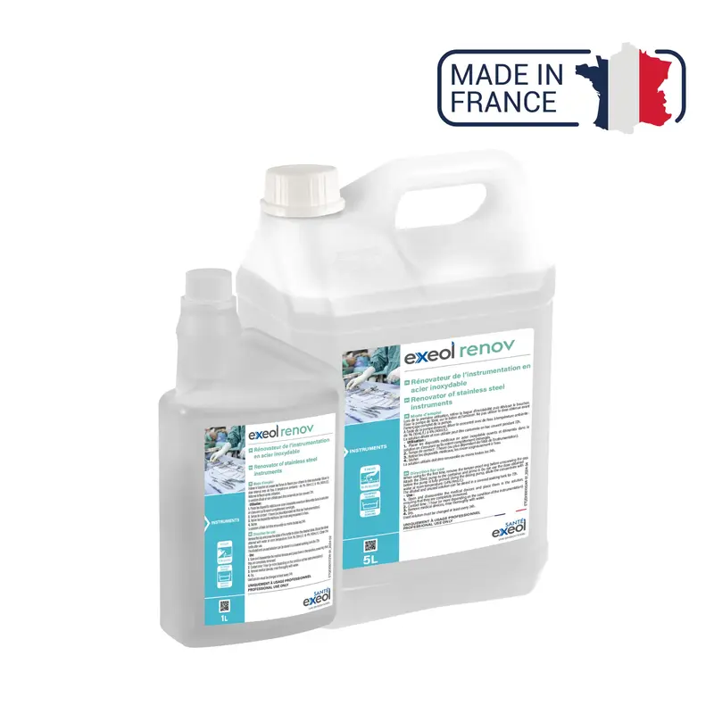 Exeol renov - Rénovation des Instruments en Inox - 1L ou 5 L - Sodel