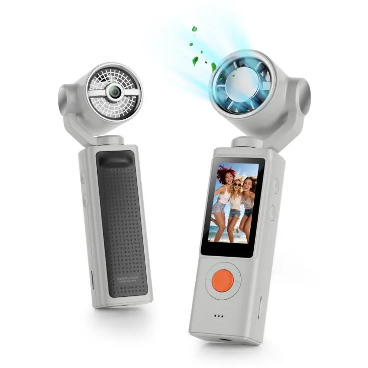 F21 1.97 inch IPS Screen 1080P HD Handheld Vlog Video Camera with Fan(White)