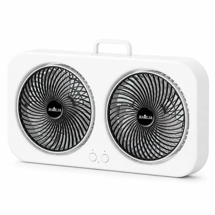 F8 Dual-Head Desktop Air Circulation Cooling Fan(Black)