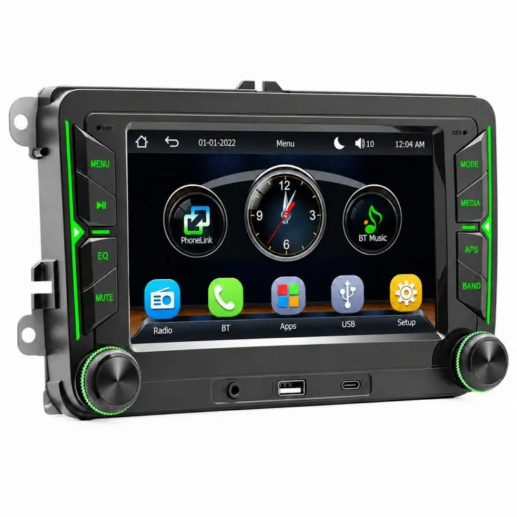 F9074W 7 inch Car MP5 Player Phone Connectivity Bluetooth Reversing Camera for Volkswagen