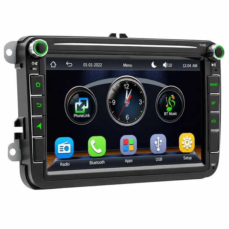 F9080W 8 inch Car MP5 Player Phone Connectivity Bluetooth Reversing Camera for Volkswagen