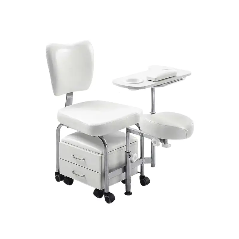 Fauteuil de pédicurie avec tabouret et rangements - Tendy - Weelko