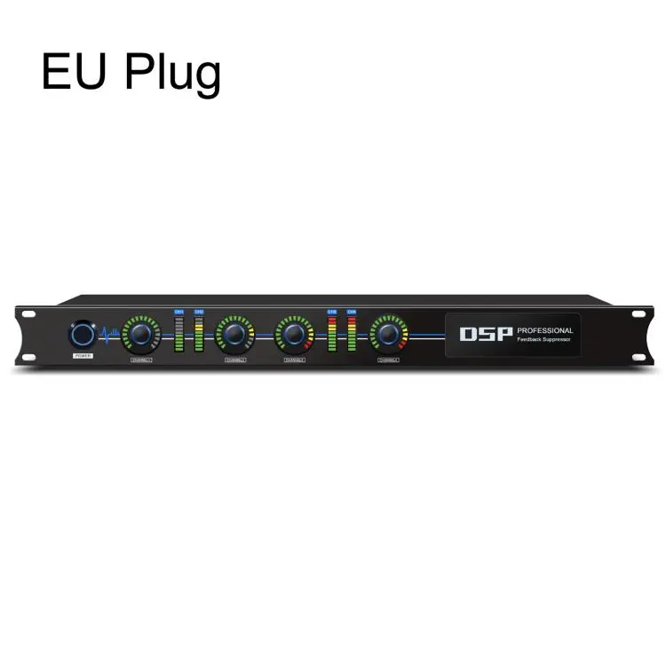 FBX440 DSP Digital Feedback Suppressor Professional Anti-Howling Processor For Microphones(EU Plug)
